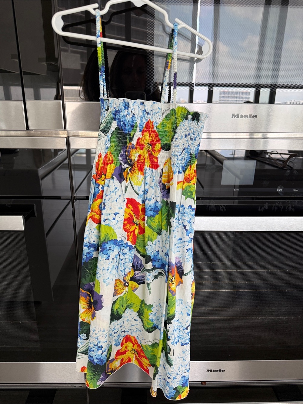 Dolce & Gabbana Floral Sundress in Blue, Green, Yellow, Red